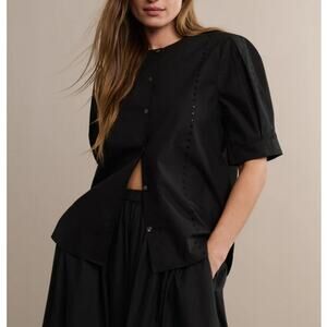 Jenni Kayne Women's Black Harper Blouse Size XS